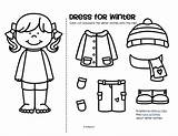 Winter Clothes Cut Dress Paste Coloring Boy Girl Pages Kindergarten Worksheets Preschool Activities Color Theme Printables Pre Worksheet Kidsparkz Printable sketch template