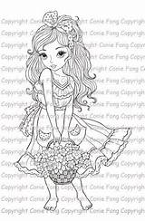 Conie Annabelle Sweet Fong Stamp Coloring Digi Digital Fairy Choose Board Digistamp sketch template