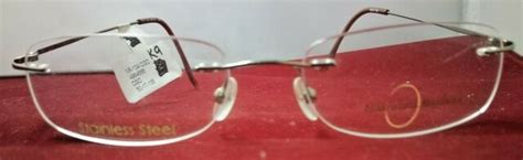 Naturally Rimless Eyeglass Frames Stainless Prescription Women 50 17
