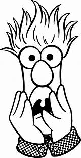 Coloring Pages Inside Fear Muppets Beaker Getdrawings sketch template