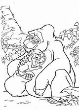 Tarzan Colorir Desenhos Kala Kleurplaten Malvorlagen Colorat Coloring4free Kolorowanki Gorila Cuidando P27 Ausmalbilder Malbuch Jane Imprimer Planse Kinderfilme Dzieci Primiiani sketch template