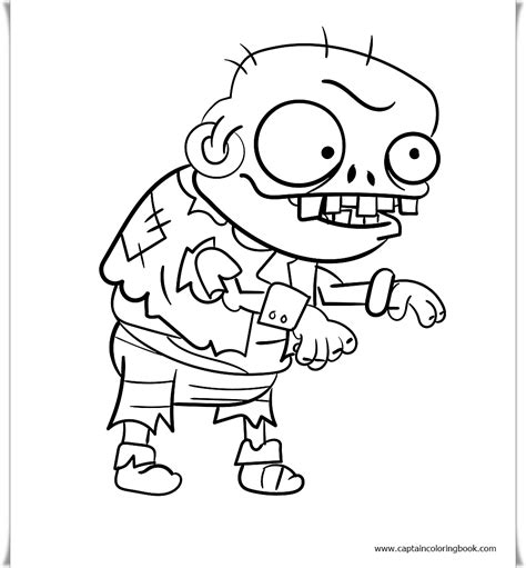 coloring book zombie coloring pages