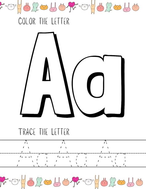 printable alphabet coloring book worksheets abc coloring etsy