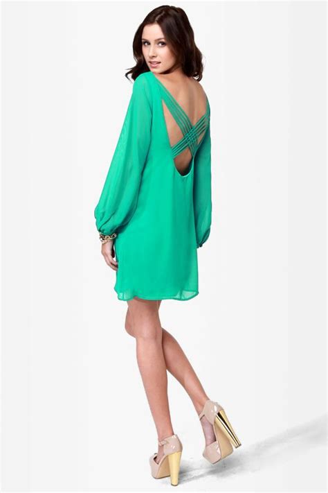 Lulus Exclusive Dream Weaver Sea Green Dress Green Dress Green Shift