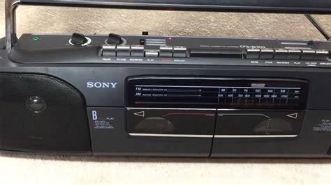 sony cfs  radio dual cassette recorder youtube