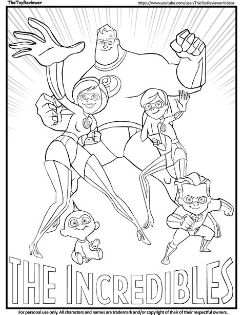 Here Is The The Incredibles 2 Coloring Page Click The