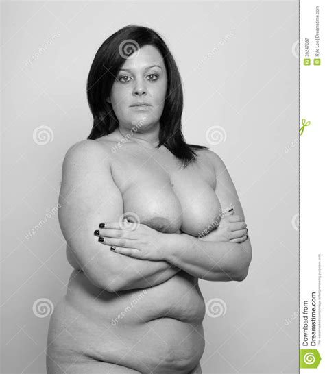 Nude Mature Plus Sized Woman Stock Image Image Of Nudity