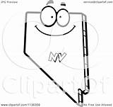 Nevada State Coloring Clipart Outlined Character Happy Cartoon Thoman Cory Vector Seal Template Getcolorings sketch template