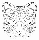 Coloring Pages Masks Cheetah Printable Mask Template Animal Colouring Sheets Choose Board Adult sketch template