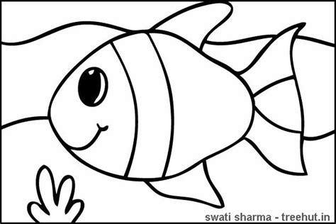 fish coloring page  treehutin
