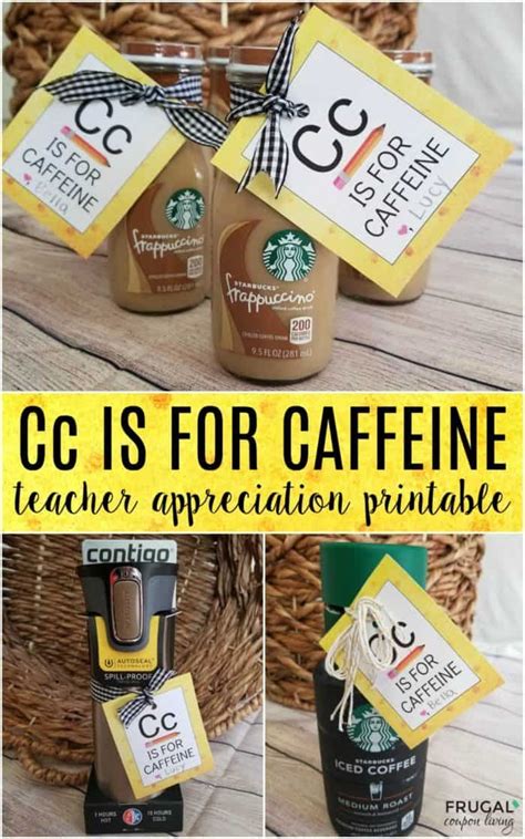 caffeine printable appreciation printable teacher
