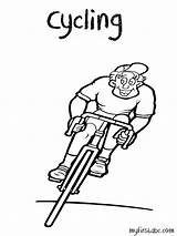 Cycling Coloring Pages Getcolorings Getdrawings sketch template