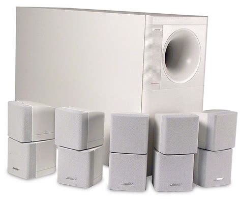 bose acoustimass  series ii white home theater speaker system  crutchfieldcom