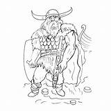 Wikinger Noormannen Ausmalbilder Vikingen sketch template