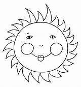 Sun Coloring Pages Summer sketch template