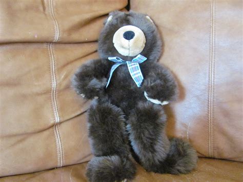 1997 Manhattan Toy Company Brown Teddy Bear Plush Lovey