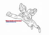 Ginga Ultraman sketch template