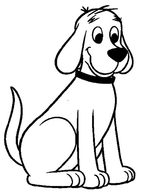 clifford  big red dog coloring pages wecoloringpagecom dog