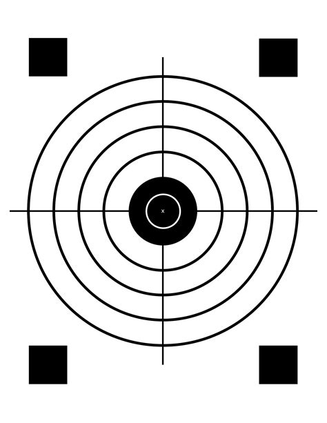 simple printable targets