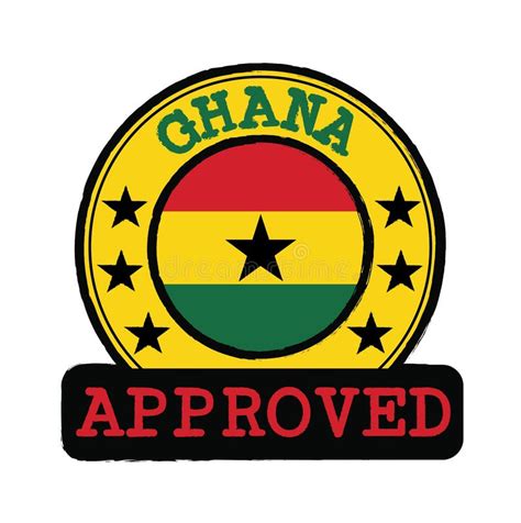 ghana logo stock vector illustration  national globe