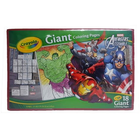 crayola avengers assemble giant coloring pages gift  kids