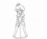 Peach Coloring Pages Princess Daisy Princes Print Color Comments Printable Popular Getcolorings Coloringhome sketch template