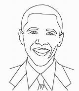 Obama Barack Coloring Getcolorings Color sketch template