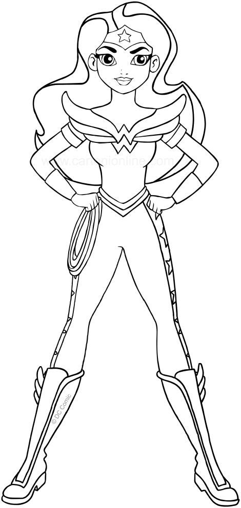 printable dc superhero coloring pages