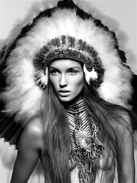 Girl Head Dress Indian Model Native Pretty Image