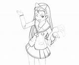 Idolmaster Minase Iori sketch template