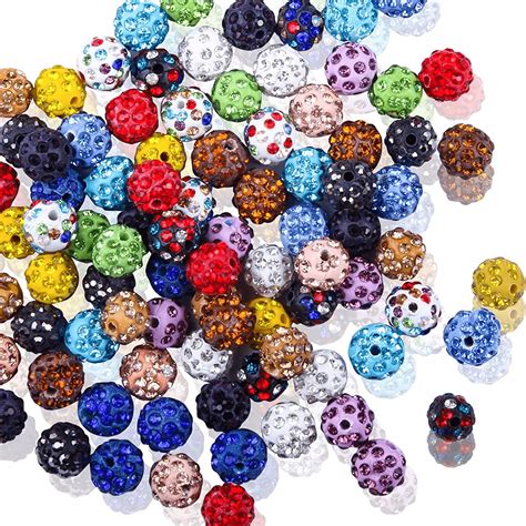 clay beads  jewelry making pcs pave beads mm disco etsy