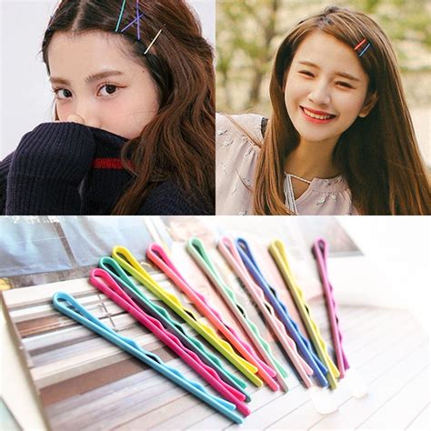 40x candy color hairpin wave barrette spiral side clip bobby pin hair pins wedding hair jewelry