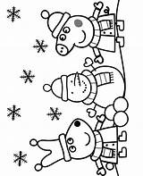 Peppa Pig Snowman Coloring Suzy Pages Winter Topcoloringpages sketch template