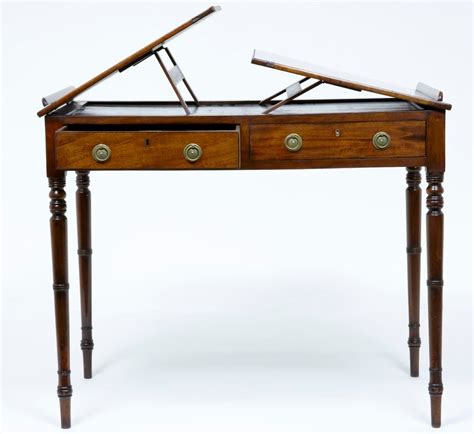 century antique mahogany double sided reading table  stdibs