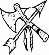 Tomahawk Native Indian American Drawing Arrow Tattoo Sticker Decal Stickers Leather Patterns Engraving Laser Mascot Clip Drawings Tribal Designs Working sketch template