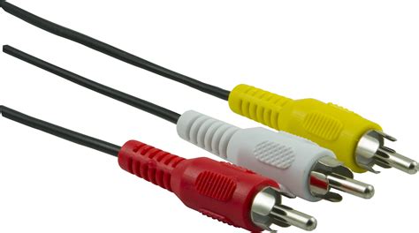 onn composite av cable  ft red white yellow plugs walmart