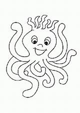Octopus Pieuvre Polvo Coloriage Mewarnai Gurita Colorir Dessin Imprimir Imprimer Colorier Pulpo Souriante Pintarcolorir Coloriages Polipo sketch template