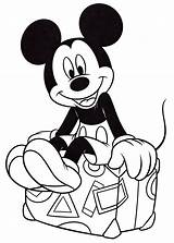 Disney Coloring Pages Mickey Mouse Walt Birthday Characters First Print Fanpop Color Sheets Minnie Muis Daisy Duck Getcolorings Getdrawings sketch template