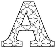 alphabet coloring pages printable number  letter stencils diy