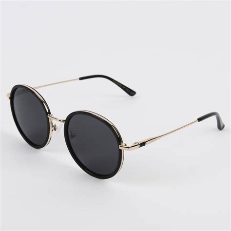 Exclusive Black Round Fashion Sunglasses By Dibor