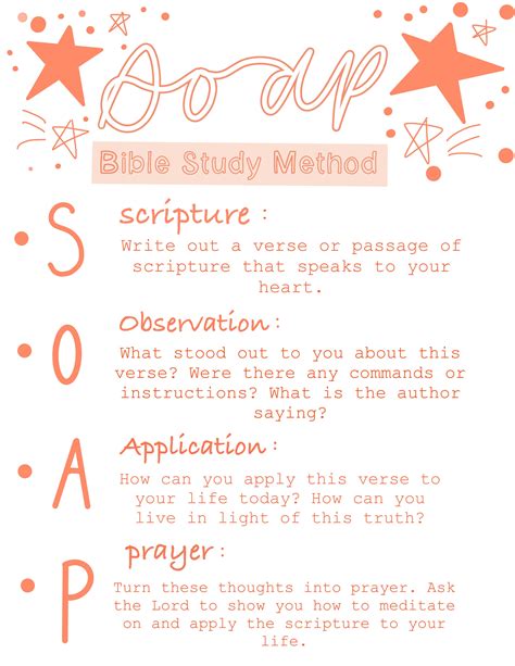 soap bible study method guide instant  etsy