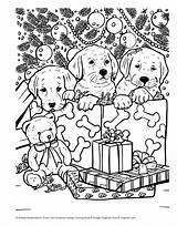 Pages Coloring Christmas Book Holiday Puppy Cute Animal Sheets So Kids Print Books Adult Disney Choose Board sketch template