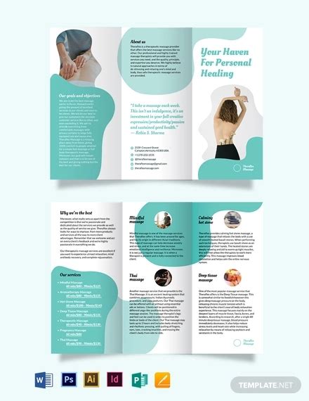 31 Massage Brochure Designs Psd Ai In Design Docs