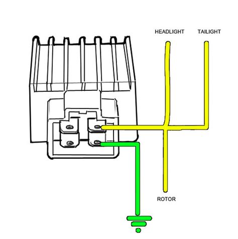 volt  pin regulator rectifier wiring diagram