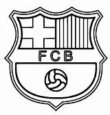 Barcelona Coloring Logo Pages Soccer Football Sports Super sketch template