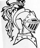 Knight Drawing Tattoo Medieval Armor Coloring Drawings Pages Shield Helmet Dragon Times Princess Tattoos Head Ink Knights Chess Outline Armored sketch template