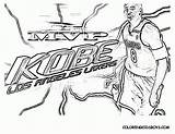 Basketball Lakers Kobe Bryant Cavaliers Cleveland Coloringhome sketch template