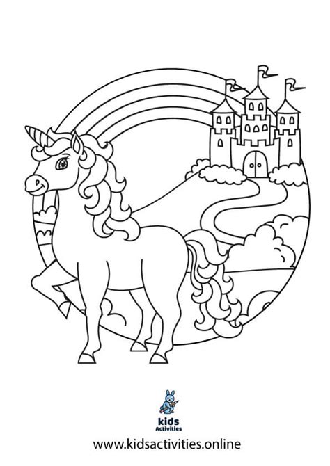 printable unicorn coloring pages print kids activities