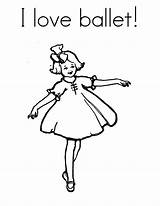 Coloring Ballerina Ballet Girl Pages Coloringsky Visit sketch template