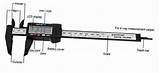 Caliper Micrometer Vernier sketch template
